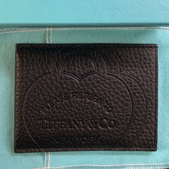 Tiffany & Co. Accessories - Tiffany & Co. Return to Tiffany® Black Leather Card Case – New in Box